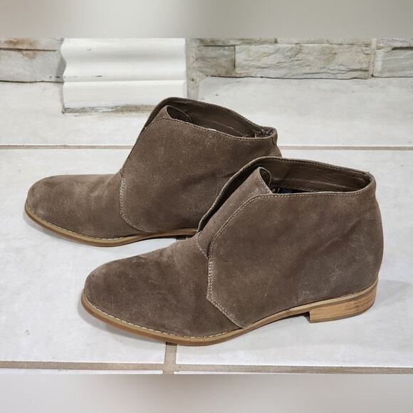 Blondo Verona Waterproof Olive Brown Suede Leather‎ Ankle Boots Womens Size 7M - Picture 5 of 9